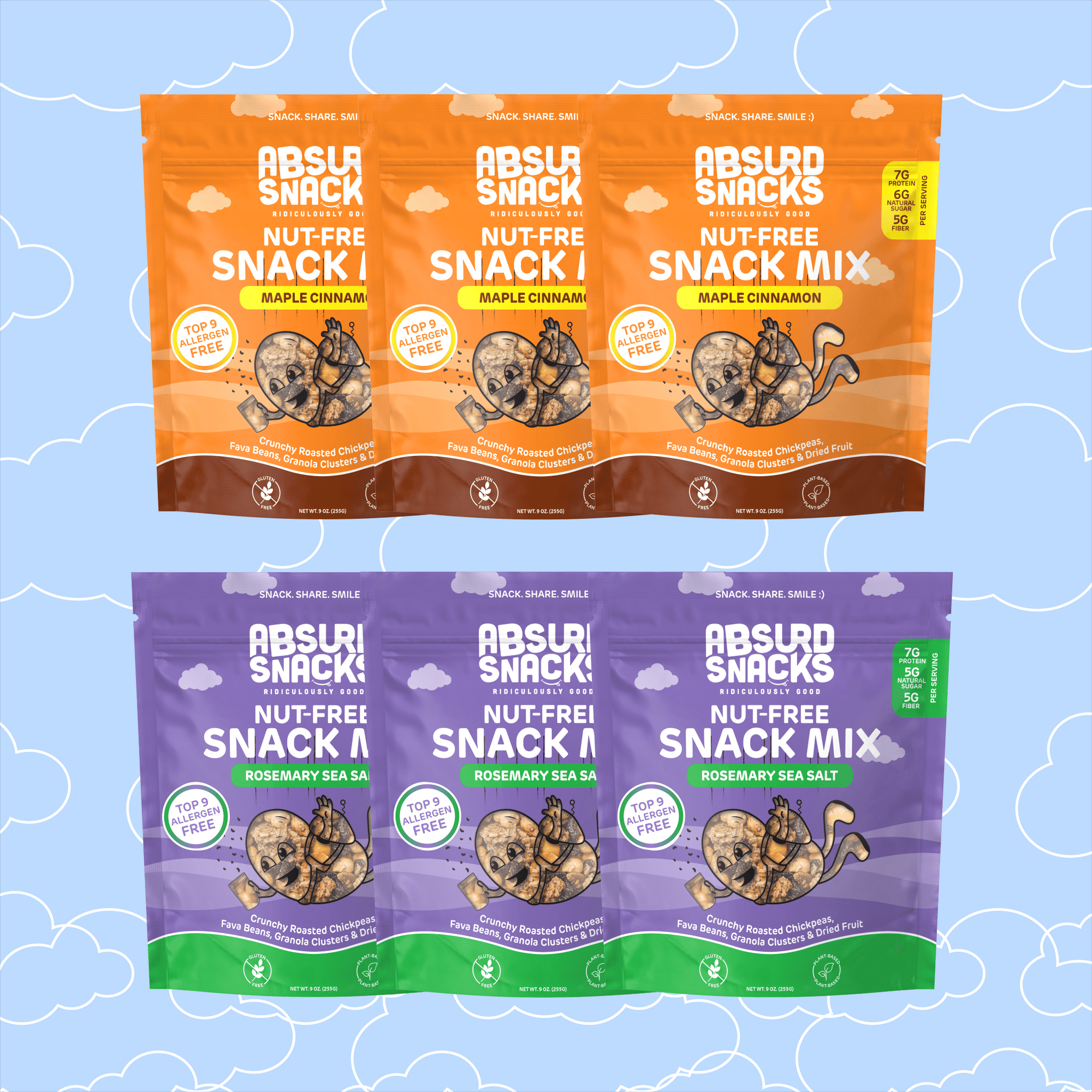 Nut - Free Snack Mix Variety Pack | Family Size - Absurd Snacks