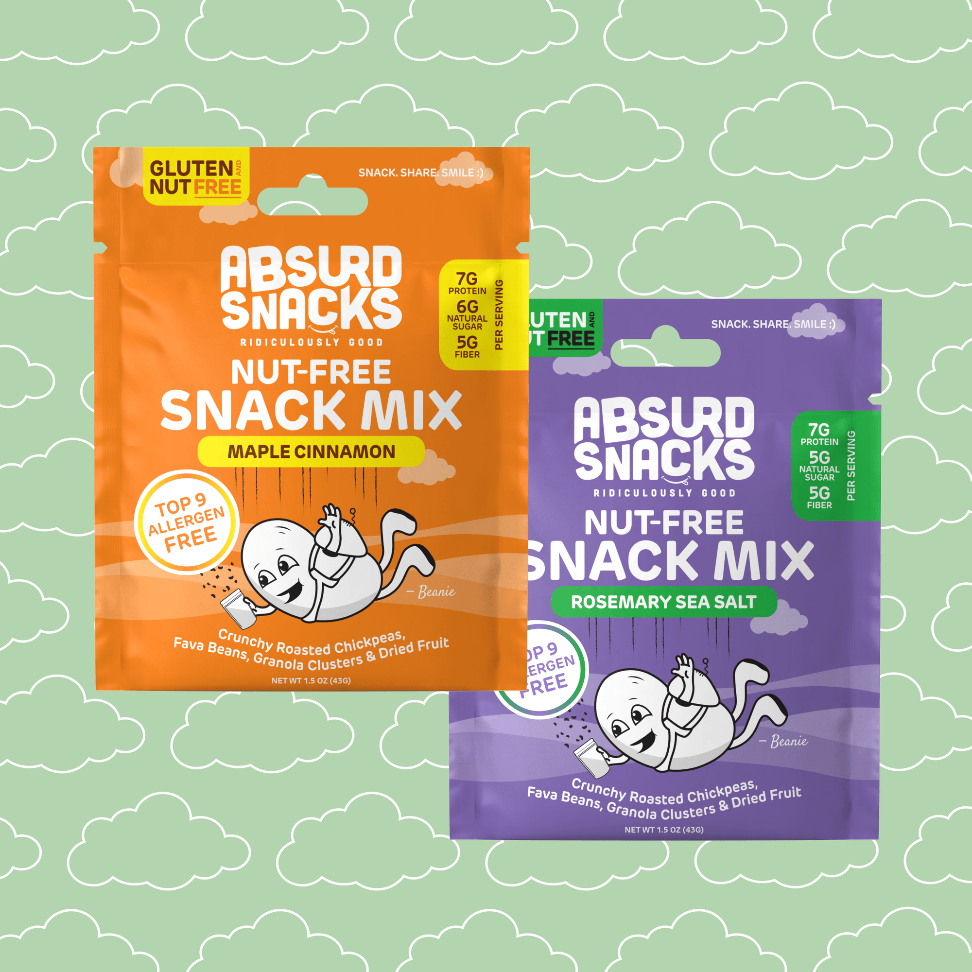 Nut - Free Snack Mix Variety Pack | Single Serve - Absurd Snacks