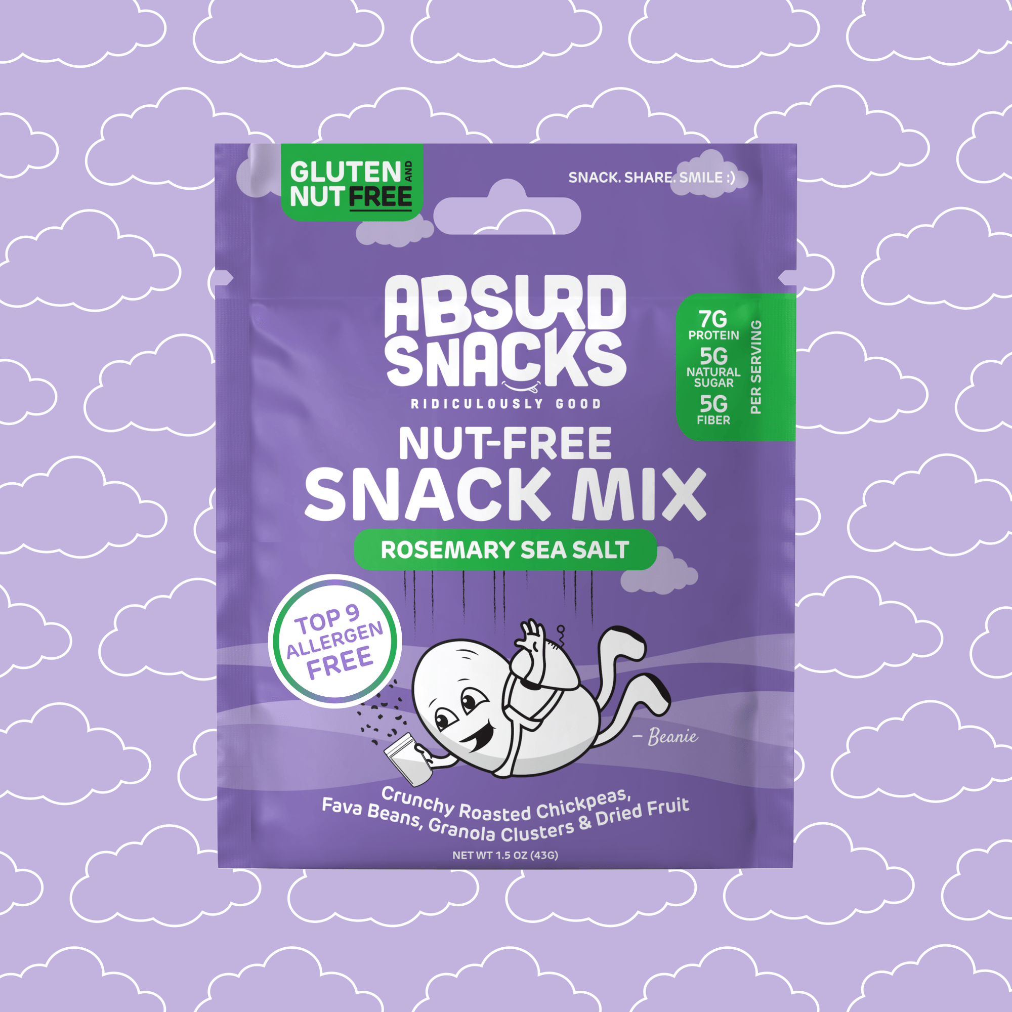 Rosemary Sea Salt Nut - Free Snack Mix | Single Serve - Absurd Snacks